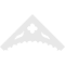Ekena Millwork Pitch Wellington Architectural Grade PVC Gable Pediment, 72"W x 36"H x 1"P (12/12) GPP072X036X100WEL - alternate 2